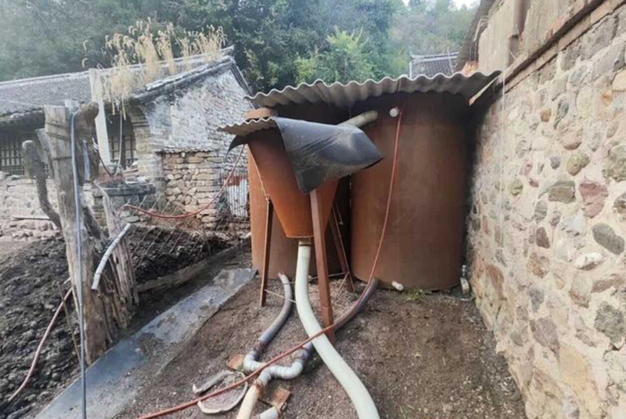 ▲河北涼水河鄉清河沿村。(圖/翻攝新京報)