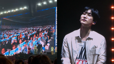 直擊／銀赫唱到哭了！3萬粉絲掛「10場巡演」橫幅　畫面太震撼SJ驚呆