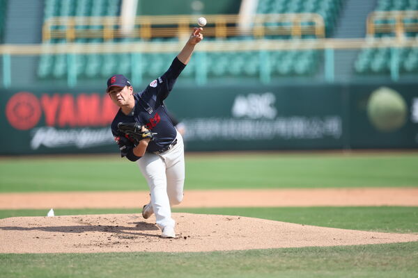 ▲韓職聯隊冬盟日本社會人5比5收場。(圖/中職提供)