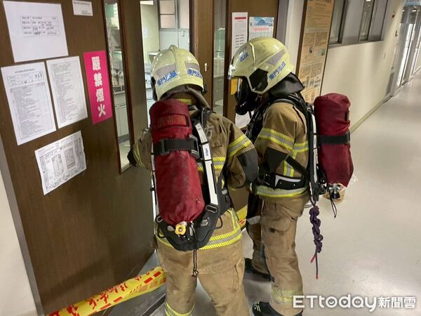 ▲南消七大攜手東區公所與成功大學進行化災聯合演練,展現跨機關防災能量。(記者林東良翻攝,下同)