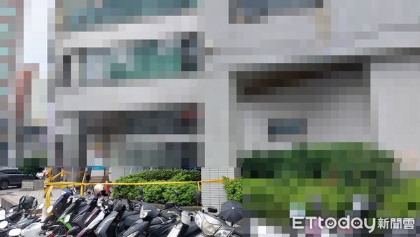 ▲▼桃園市政府對面大樓傳出墜樓案。(圖/記者楊淑媛翻攝)