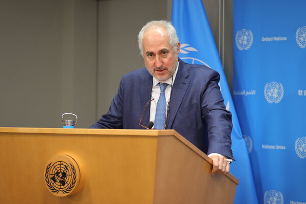 ▲▼聯合國秘書長發言人杜雅里克(Stéphane Dujarric)。(圖/達志影像/美聯社)