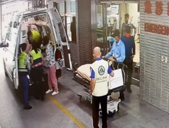 ▲彰化芬園國小一名男老師跑步後突然昏倒。(圖/民眾提供)