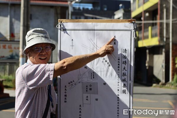 ▲埔里鎮公所舉辦探訪大埔城遺跡走讀集章趣活動。(圖/)