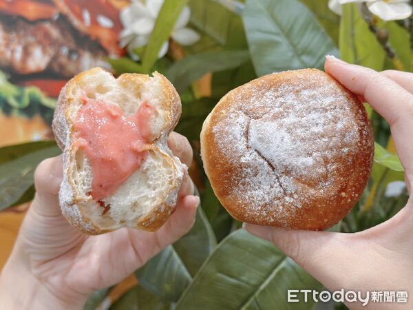 ▲▼拉亞漢堡推出全新現炸爆漿「生甜甜圈」。(圖/記者蕭筠攝)