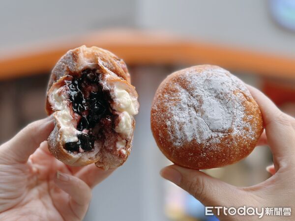 ▲▼拉亞漢堡推出全新現炸爆漿「生甜甜圈」。(圖/記者蕭筠攝)