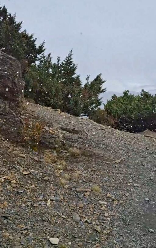 ▲▼玉山初雪。(圖/氣象署提供)