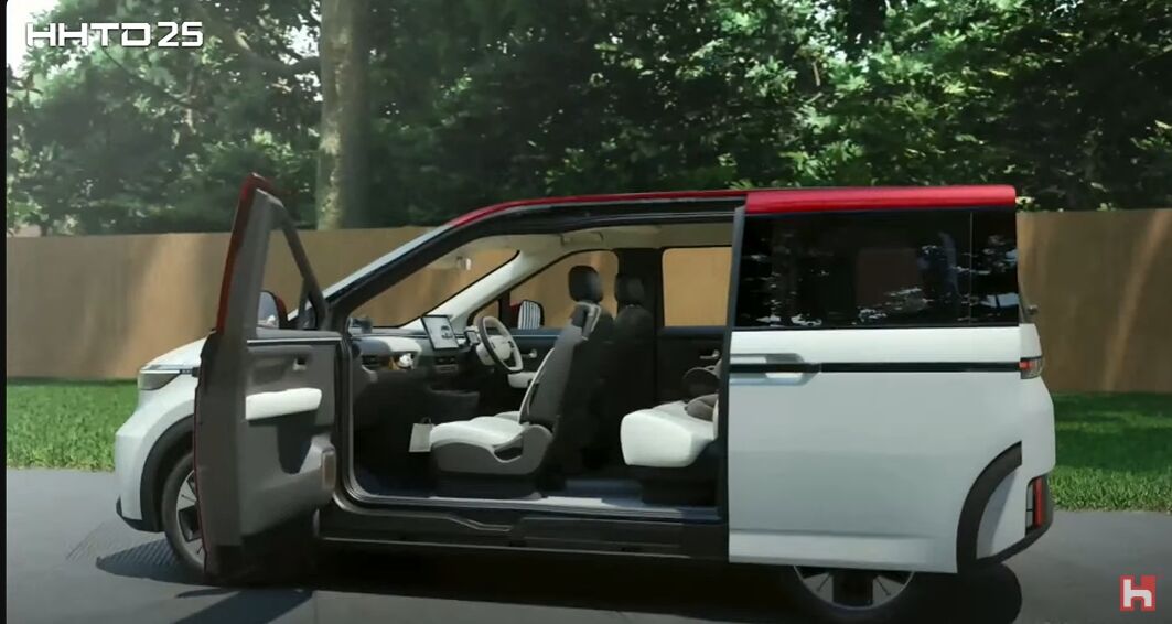 ▲鴻海全新Model A發表!首秀7人座MPV。(圖/翻攝自鴻海、記者張慶輝攝)