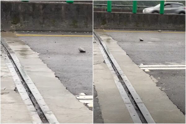 ▲▼台62藏爆胎陷阱「壓過像砲彈」 汽車達人慘中招:滿地碎石。(圖/翻攝林沛祥、TCar 葉明德臉書)