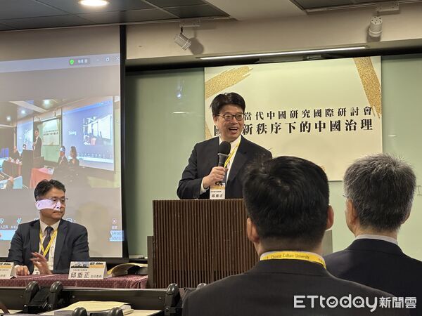 ▲▼陸委會主委邱垂正出席「國際新秩序下的中國治理」。(圖/記者蔡紹堅攝)