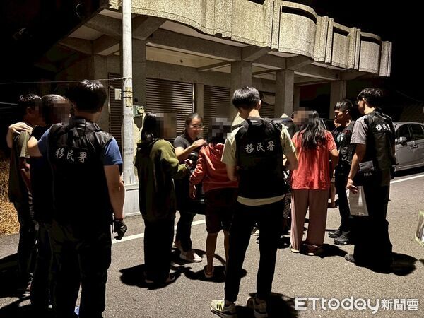 ▲移民署拂曉出擊一舉破獲泰籍非工仲介集團。(圖/記者陸運陞翻攝,下同)