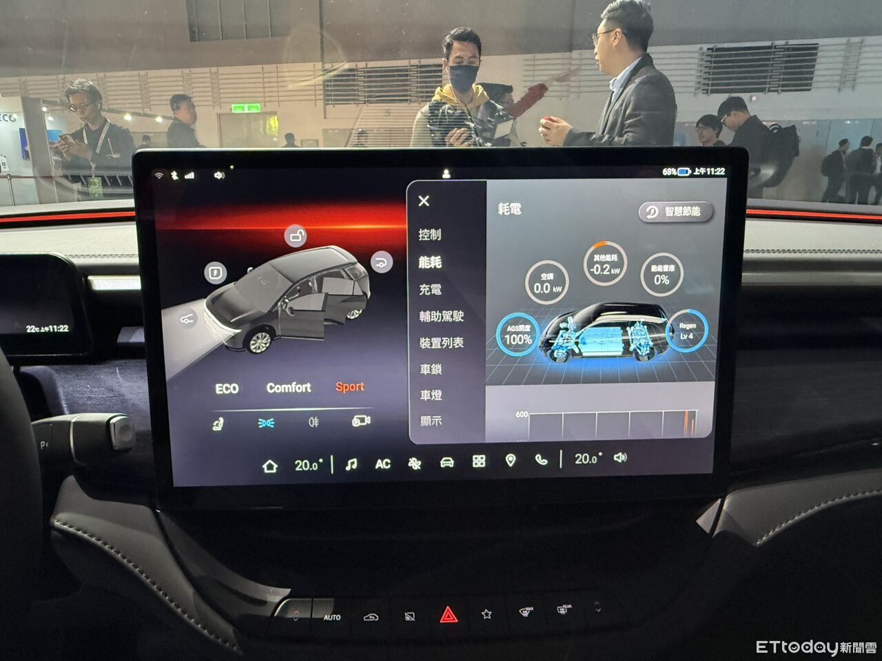 ▲鴻海Model B現場已經展示量產市售規格。(圖/記者徐煜展攝)