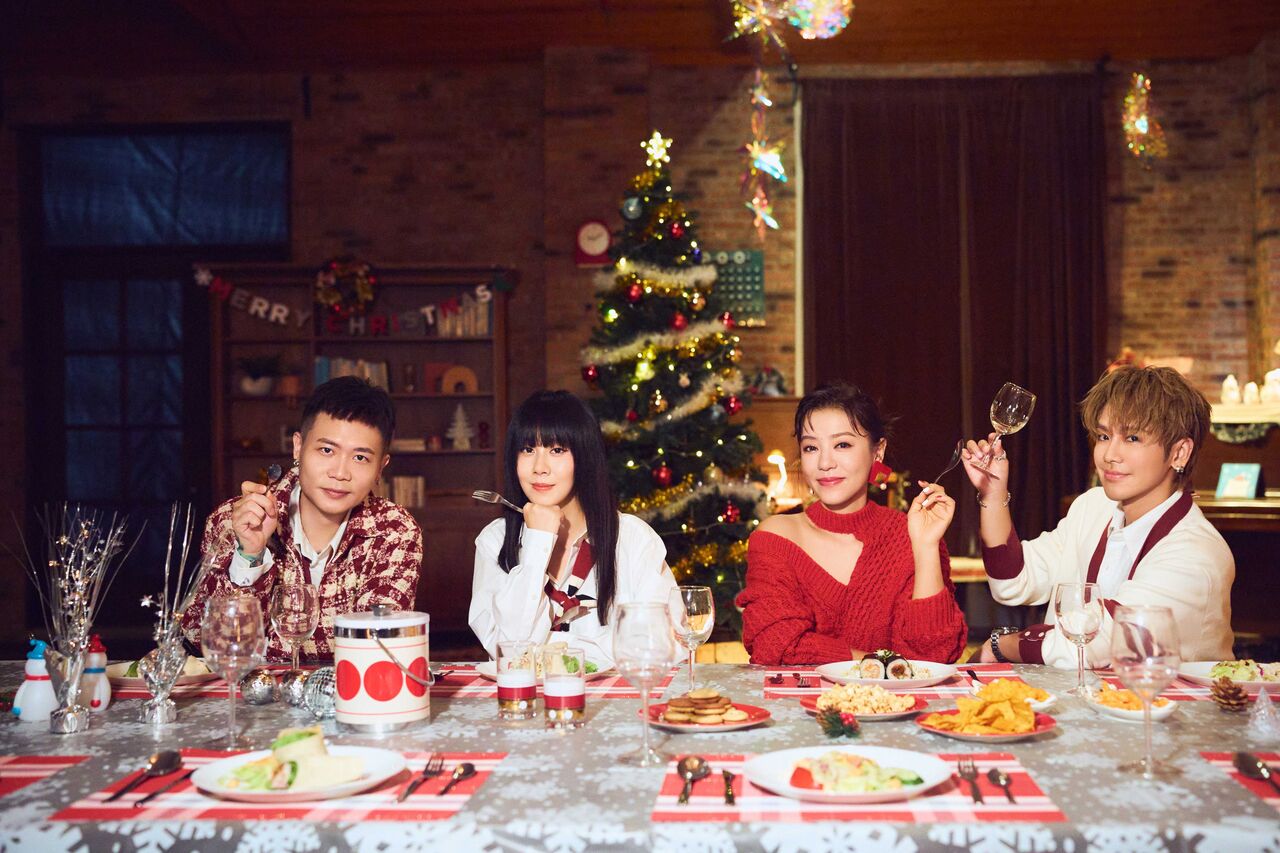 ▲▼Energy、白安、鼓鼓、蕭秉治、丁噹重新演繹五月天〈聖誕夜驚魂〉公益耶誕單曲。(圖/相信音樂提供)