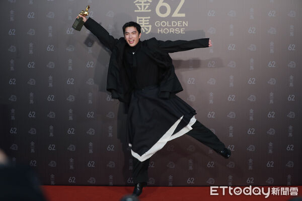▲▼ 金馬62頒獎典禮 後臺得獎感言最佳男配角 -曾敬驊-我家的事。(圖/記者黃克翔攝)