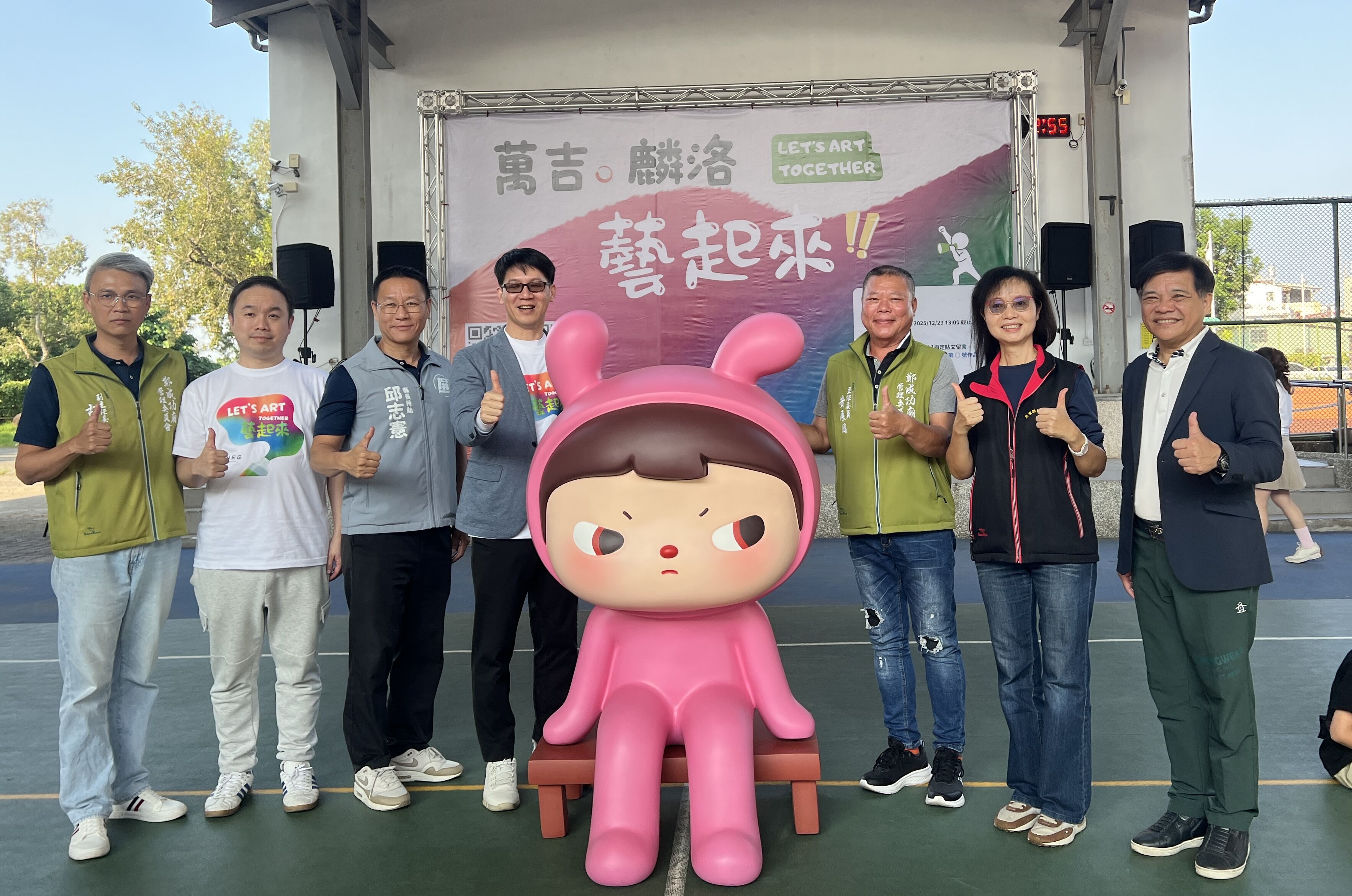 ▲▼萬吉,麟洛,親子共繪。(圖/萬吉建設機構提供)