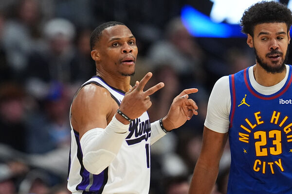 ▲▼國王衛斯布魯克;金塊約基奇。(圖/達志影像/美聯社)