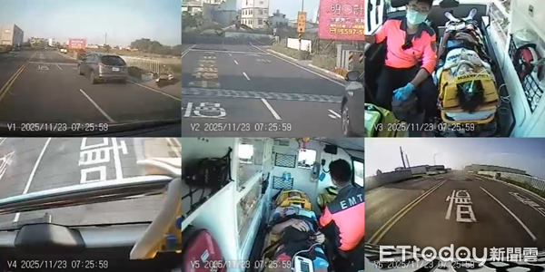 ▲▼台南單車比賽意外。(圖/記者林東良翻攝)