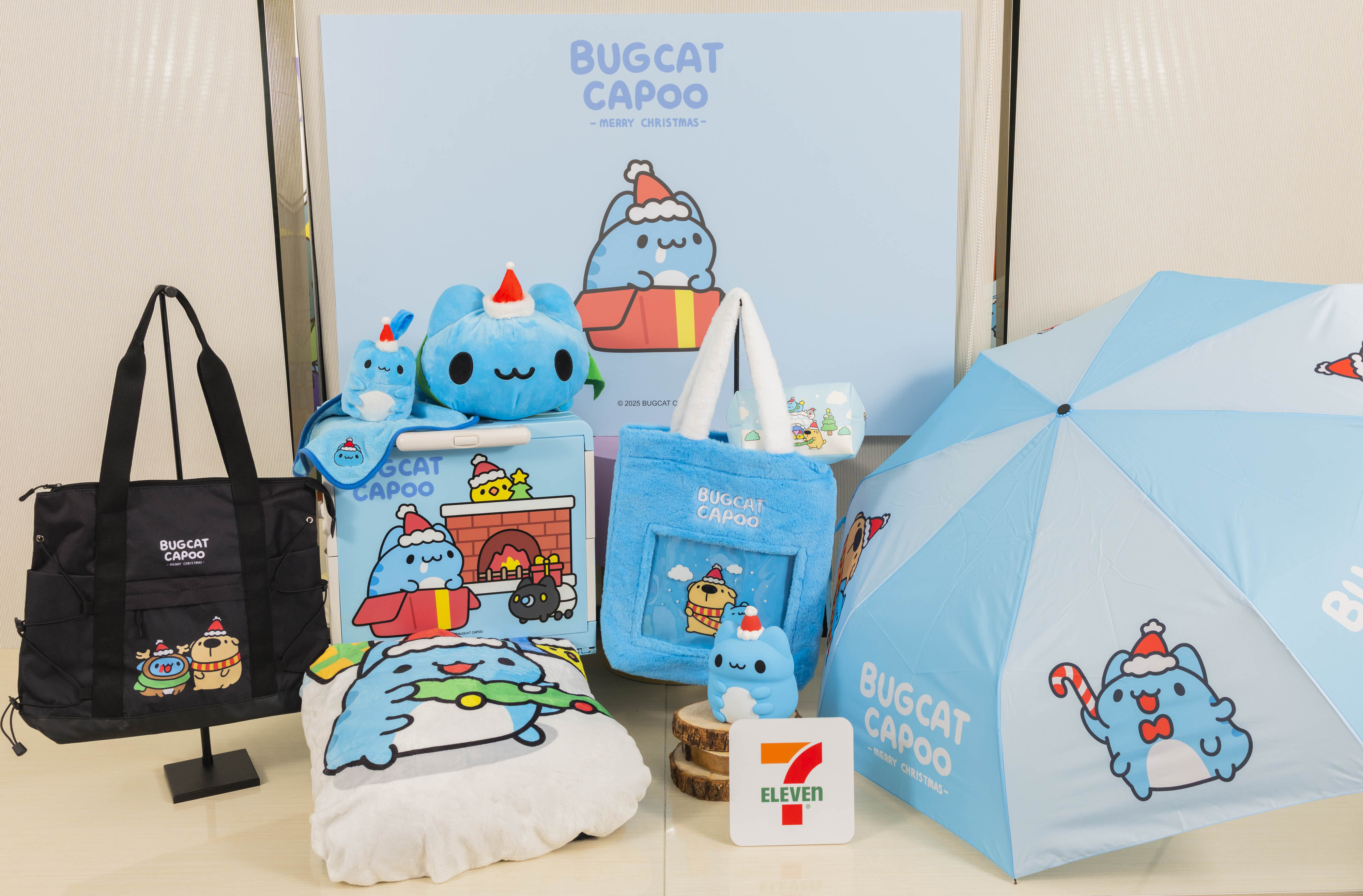 ▲▼7-11推出2025年聖誕福袋,集結9大人氣IP。(圖/業者提供)