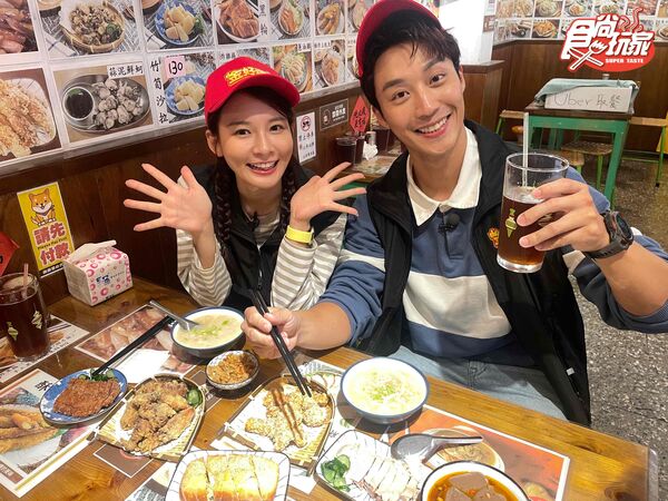 ▲林莎與卞慶華吃遍新北。(圖/TVBS提供)