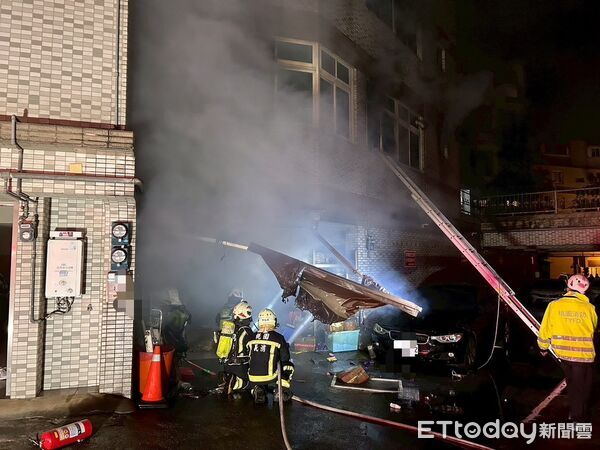 ▲▼桃園市場民宅火警。(圖/記者沈繼昌翻攝)