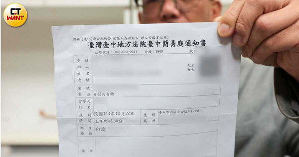 地主陸敬民去年繼承母親遺留的市場用地後,隨即收到多張法院開庭通知書,四處詢問才得知,有地主向法院提出申請,希望對整塊土地進行「變價分割」。(圖/黃耀徵攝)