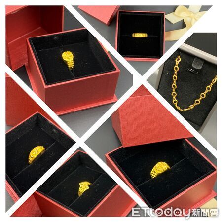 ▲6項黃金飾品經專業鑑定,成色970至998間純度極高。(圖/花蓮分署,下同)