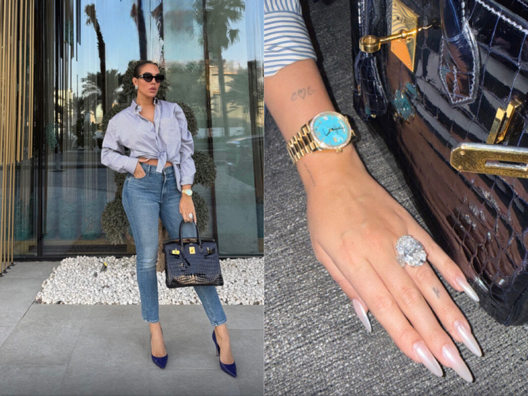 ▲▼綠松石錶 。(圖/翻攝IG)