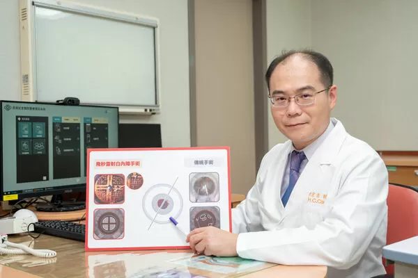 ▲▼長庚眼科部教授暨角膜科主任陳宏吉說,白內障會使視力逐漸模糊、昏暗,影響生活品質。(圖/陳宏吉提供)