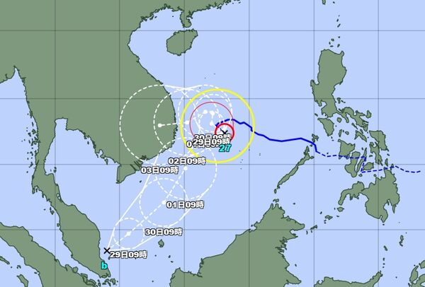 ▲▼又有新的熱帶低壓生成。(圖/翻攝日本氣象廳)