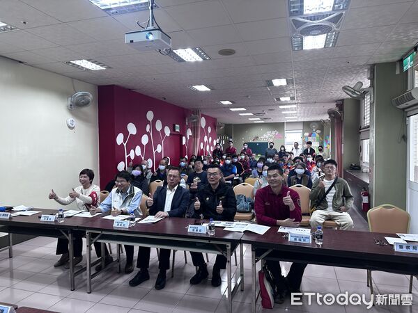 ▲台南消防局第四大隊與社會局於長泰教養院新市分院辦理聯合防災演練。(記者林東良翻攝,下同)