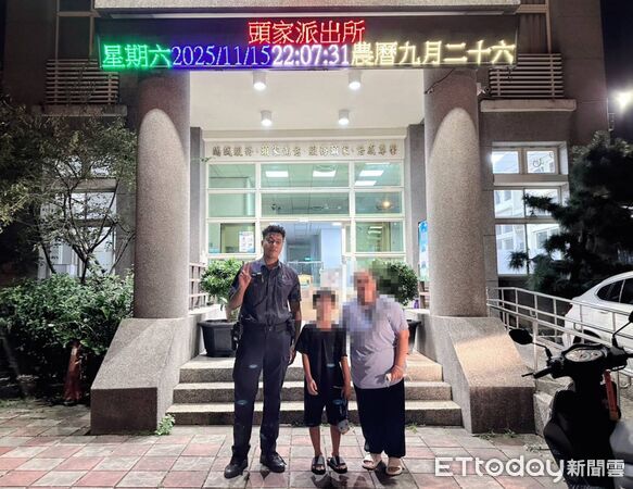 ▲男童獨自徒步走了一小時,才到派出所找警員幫忙。(圖/記者鄧木卿翻攝)