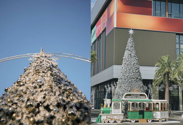 ▲▼新光三越小北門店聖誕樹。(圖/翻攝自新光三越台南小北門店臉書專頁)