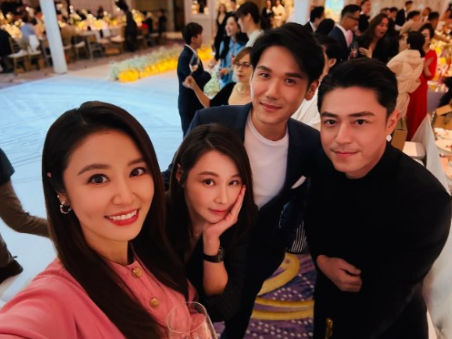 ▲▼霍建華、林心如參加邱澤許瑋甯婚禮 兩大男神同框。(圖/翻攝自臉書)