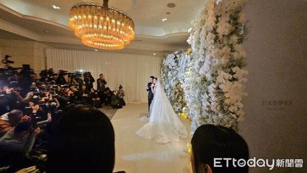▲邱澤、許瑋甯婚禮現場。(圖/記者蕭采薇攝)