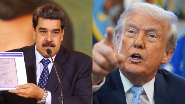 ▲▼美國總統川普與委內瑞拉總統馬杜洛(Nicolas Maduro)。(組圖/達志影像/美聯社)