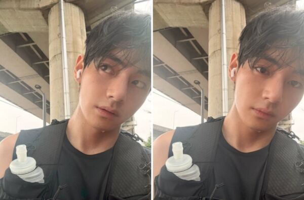 ▲▼BTS V漢江「零偽裝」跑步!無袖濕身照曝光 粉絲哀號:怎麼沒認出。(圖/翻攝自IG)