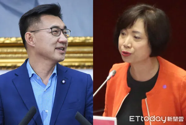 ▲國民黨立委江啟臣(左)、民進黨立委何欣純(右)。(合成圖/記者林敬旻、屠惠剛攝)