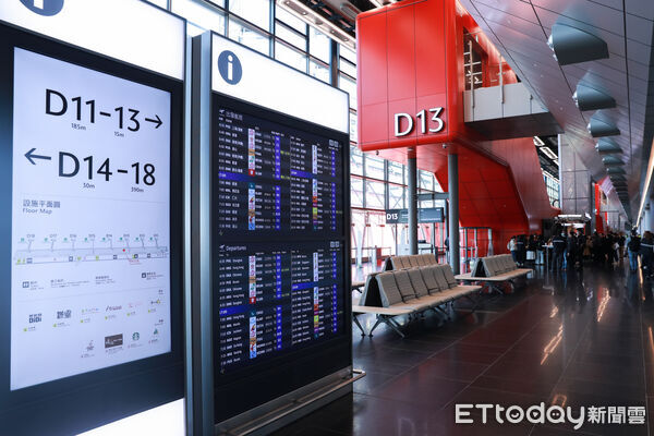 ▲▼第三航廈北登機廊廳。(圖/記者周宸亘攝)