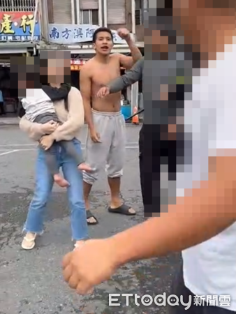 ▲▼ 高國豪對著二嫂辱罵婊子,甚至出言喊單挑。(圖/民眾提供,下同)