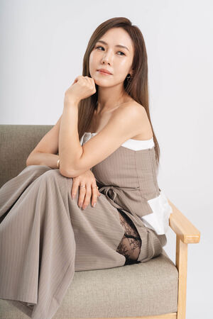 ▲▼吳申梅自爆曾和老公大吵,憤而搭機返台。(圖/記者喜上梅梢娛樂提供)