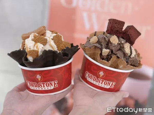 ▲▼COLD STONE推出全新甜點系冰淇淋「焦糖點心棒」 。(圖/記者蕭筠攝)