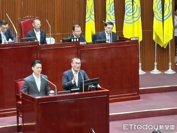 ▲▼台北市長蔣萬安、副市長李四川市政總質詢。(圖/記者鄭佩玟攝)