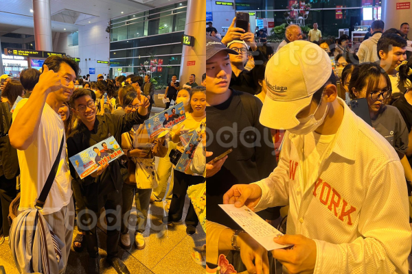 ▲《96分鐘》林柏宏、李李仁飛抵胡志明市展開宣傳。(圖/讀者提供,請勿隨意翻拍,以免侵權。)