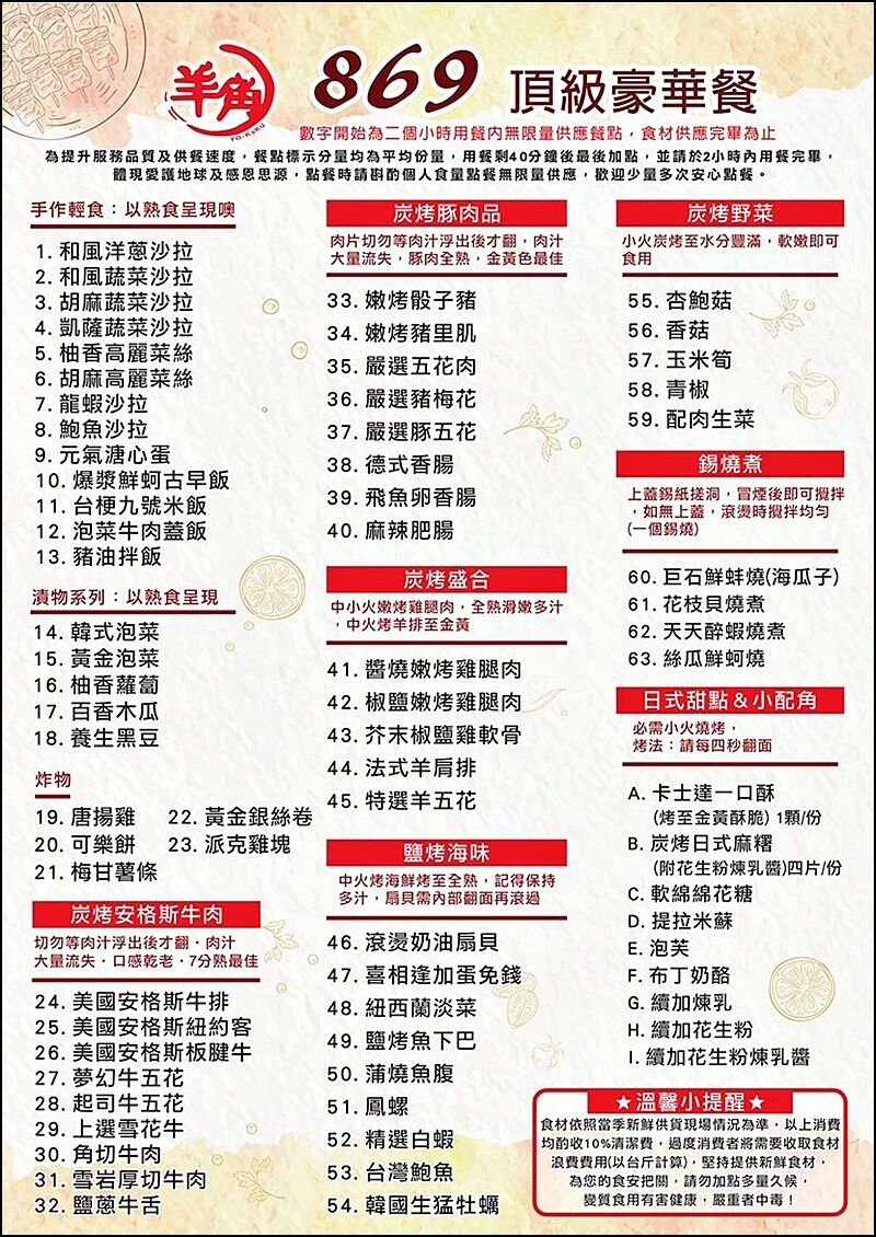 ▲▼台中燒肉吃到飽869起!「羊角炭火燒肉」爽嗑日本A5和牛、牛舌、泰國活蝦、生啤等百種食材無限續。(圖/部落客商妮提供)