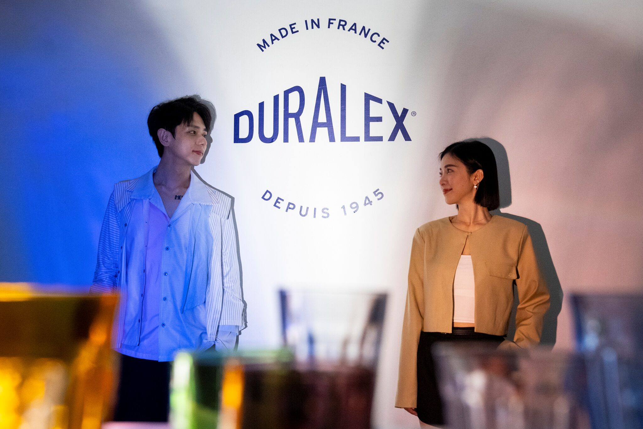 ▲法國強化玻璃品牌 Duralex 迎來 80 周年,首次在台舉辦 《收藏/日常》光影共創藝術展。(圖/品牌提供)
