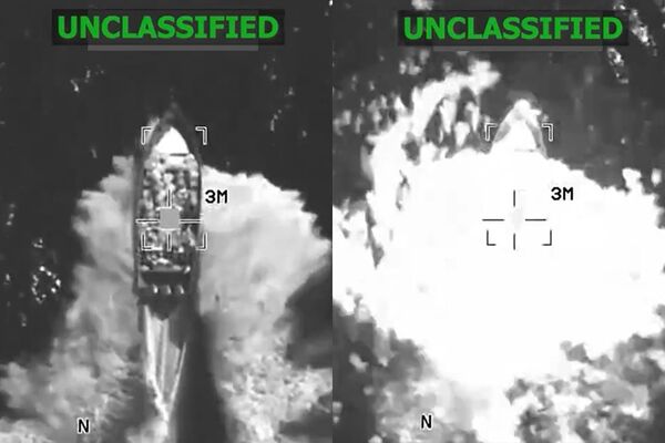 ▲▼美軍南方司令部(Southern Command)在東太平洋國際水域對一艘涉嫌載運毒品的船隻發動攻擊,造成船上4名男子死亡。(圖/翻攝自X/@Southcom)