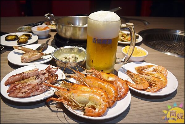 ▲▼台中燒肉吃到飽869起!「羊角炭火燒肉」爽嗑日本A5和牛、牛舌、泰國活蝦、生啤等百種食材無限續。(圖/部落客商妮提供)