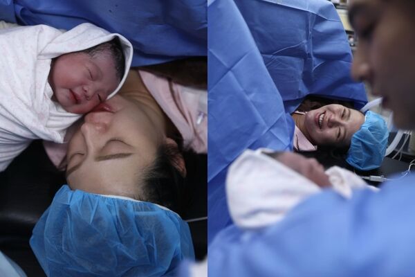 ▲▼劉品言曝光產房畫面!聽女兒洪亮哭聲瞬間淚崩。(圖/翻攝自Instagram/esther88)