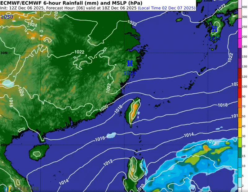 ▲冷空氣周末報到,北台灣白天驟降到16度。(圖/氣象署)