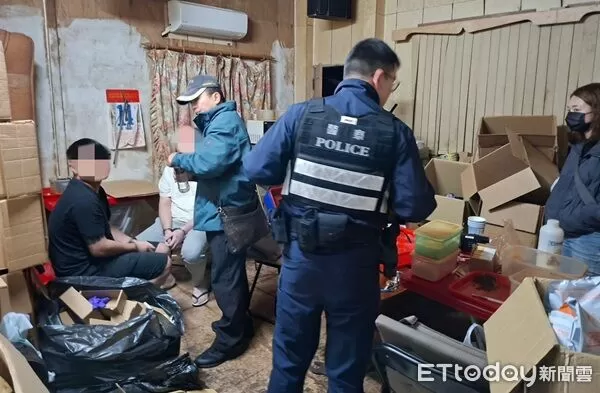 ▲中壢、楊梅分局聯手破獲第三級毒品「彩虹菸」製造工廠。(圖/中壢警分局提供、下同)